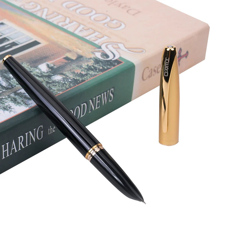 Classic Series Hero 1000 Smooth Metal Standard 10K Fountain Pen 0.5mm Nib Finance Special Pens Free Shipping