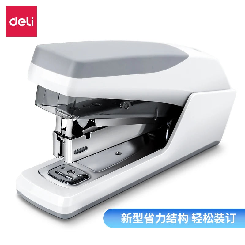 Deli 0368 Manual Stapler - Effort Saving with 20 Sheet Capacity Use 12# 24/6 & 26/6 Staples Power Saving Office Desk Stapler